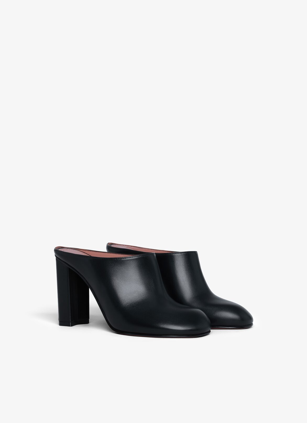 BABYLONE MULES IN CALFSKIN ALAÏA BLACK BABYLONE MULES IN CALFSKIN